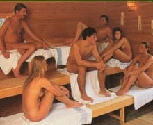 Volle sauna
